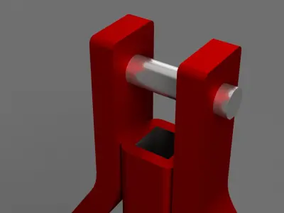 Agricultural 3-Point-Linkage Low-poly 3D model