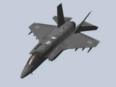 Japan Air Self-Defense Force F-35B early model 3D model