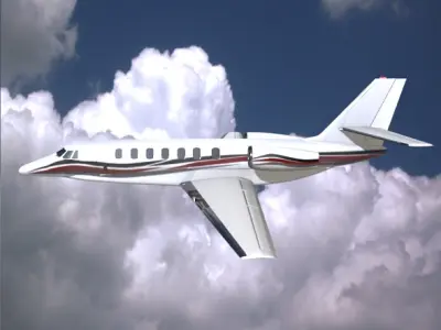 Cessna Citation Sovereign business jet 3D model