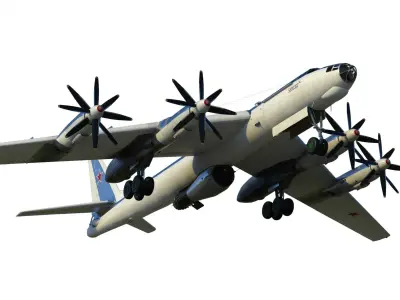 Tupolev Tu-95V Bear A Tsar Bomba 3D model