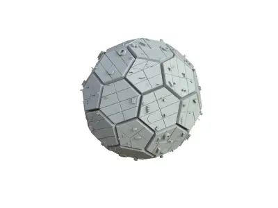 Sci Fi Object No 2225 Low Poly Low-poly 3D model