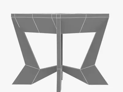 Antonin Prochazka Side Table - 24 square 3D model