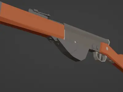 Low Poly RSC 1917 Low-poly 3D model