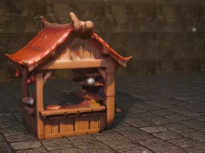 Vendor Stall 3D model