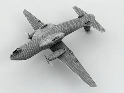 EADS HC-144A Ocean Sentry Aircraft Low-poly 3D model