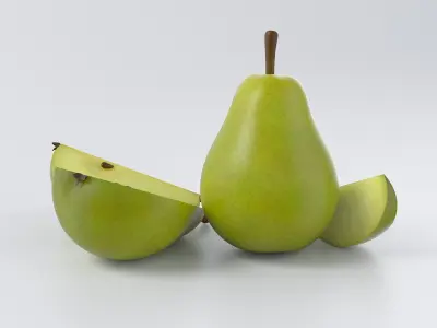 Cartoon Pear 3D model