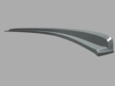 Car Spoiler 022 Low-poly 3D model