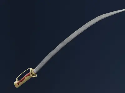 Ancient Sword Low-poly 3D model