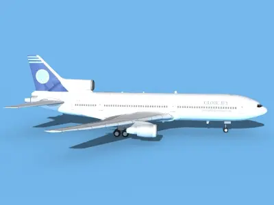 Lockheed L-1011 TriStar GlobeJet 3D model