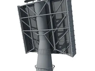 Set of 4 Radars 3D Models 3D model