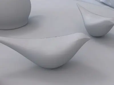 Glass Bird Free 3D model