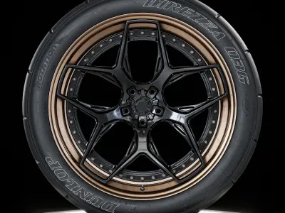Dunlop Direzza DZ03G 295 30 R18 Revamped 3D model
