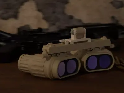 night vision goggles Low-poly 3D model buy