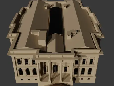 Istanbul Technical University Faculty of Management Building No2 3D model