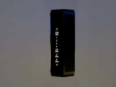  WiFi Router Low-poly 3D model