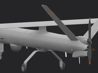 Hermes 450 Low-poly 3D model