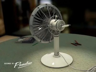 Vintage Fan JT3D - c4d fbx 3ds 3D model