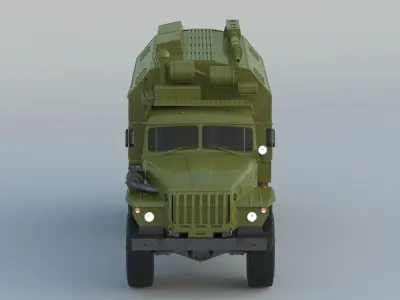 Ural-4320 Command 3D model