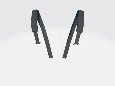 Shoulder Suspenders Low-poly 3D model