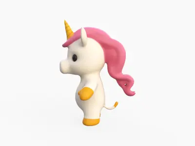 Little animal baby - Unicorn cute - Character015 Low-poly 3D model