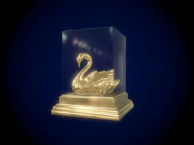 Gold Swan 3D model