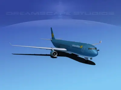 Airbus A330-300 Vietnam Air 3D model