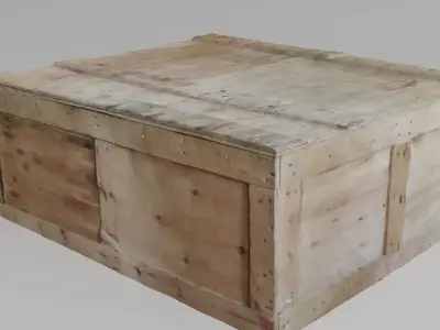 Wooden Chest 3D model