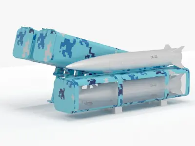 CM-401 Chinese Anti-Ship Ballistic Missile 3D model
