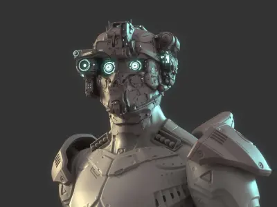 Mechanical Warrior 3D model