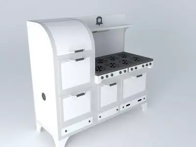 Vintage Oven Free 3D model