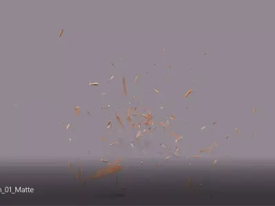 WoodCrackCollision01Matte piece of wood is being thrown into air Low-poly 3D model
