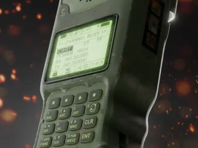 Harris Falcon Portable Radio High-poly 3D model