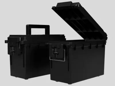 Plastic Ammo Box 3D model