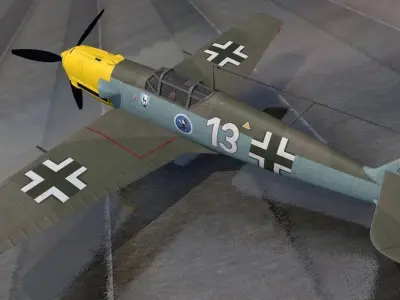 Messerschmitt Bf-109 E-3 Emil 3D model
