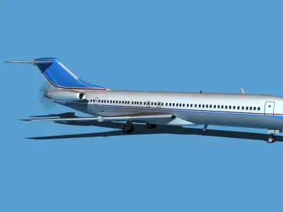 Boeing 7X7-2 Jet Fan V201 3D model