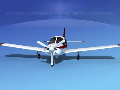 Piper Turbo Arrow 240 V05 3D model