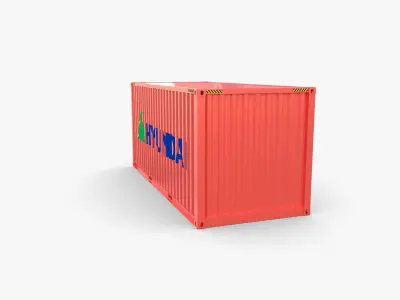 20ft Shipping Container Hyundai 3D model