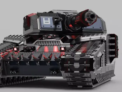Automaton Annihilator Tank Modular 3D Printable 3D print model