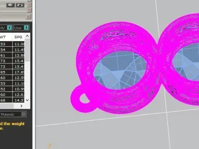 pendant too stone 3D print model