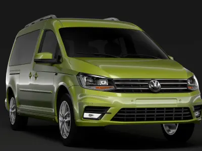 Volkswagen Caddy Maxi 2018 3D model