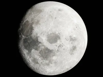Photorealistic Moon 50K 3D model