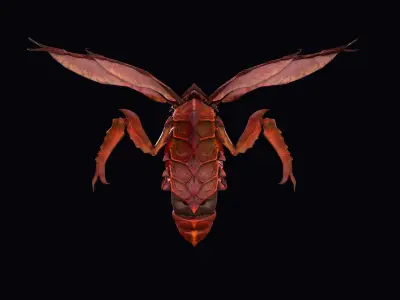 Drone Warrior  Low-poly 3D model