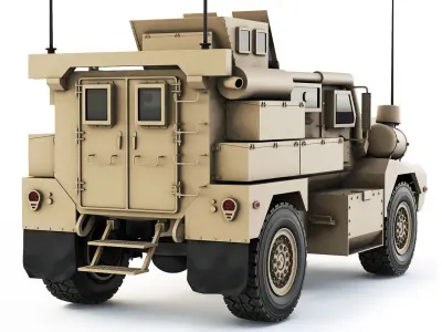 Cougar 4x4 MRAP H 2005 3D model