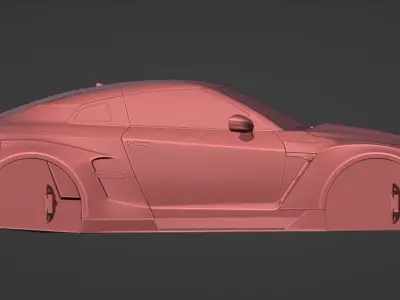 Nissan GTR R35 2017 Robot Craftsman 3D model