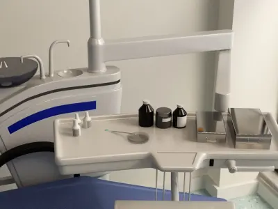 Dental Opearting Room and Lobby 3D model