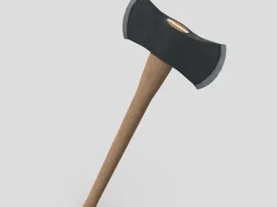 Axe 2 Low-poly 3D model