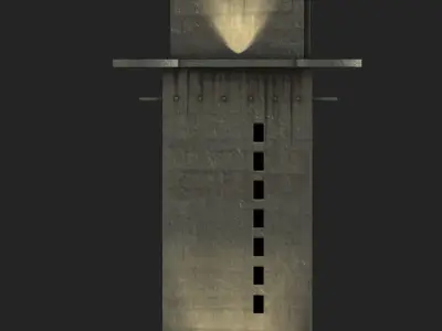 L Tower Augarten Low-poly 3D model