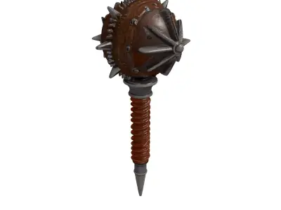 Rusty Medieval Mace 3D Model 3D model