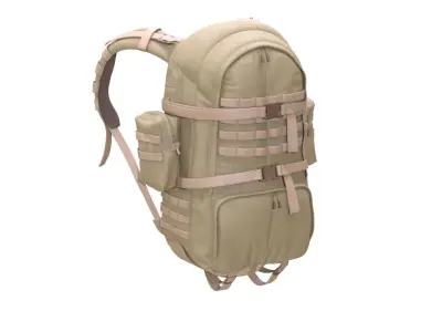 Military Backpack 98 - All MH Bodies - UE5 Skeletons - Rigged Low-poly 3D model