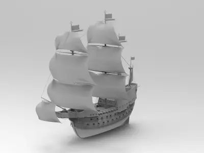 Adler von Lubeck Ship-Boat 3D model